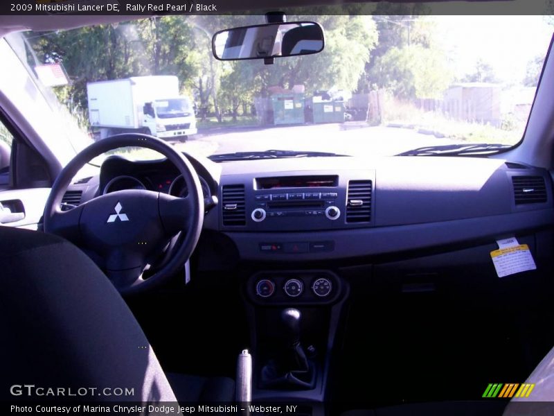 Rally Red Pearl / Black 2009 Mitsubishi Lancer DE