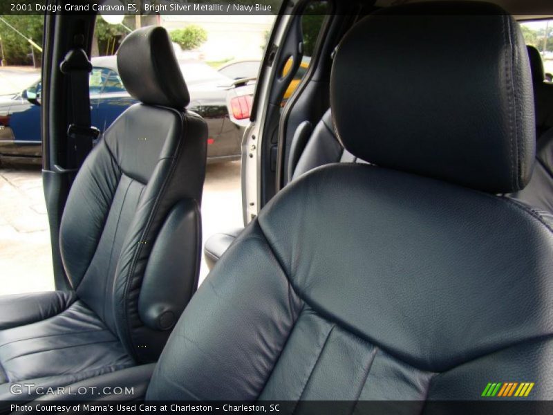 Bright Silver Metallic / Navy Blue 2001 Dodge Grand Caravan ES