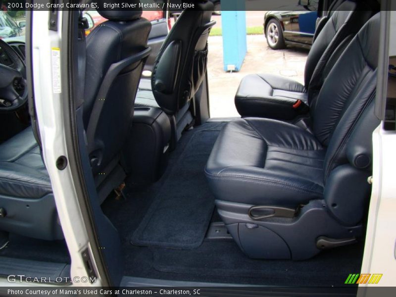 Bright Silver Metallic / Navy Blue 2001 Dodge Grand Caravan ES