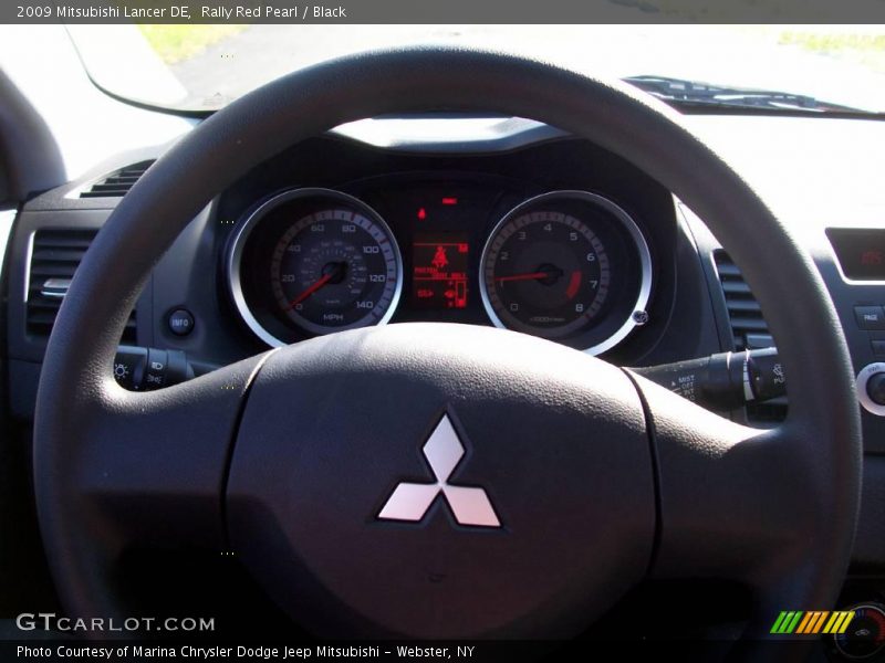 Rally Red Pearl / Black 2009 Mitsubishi Lancer DE