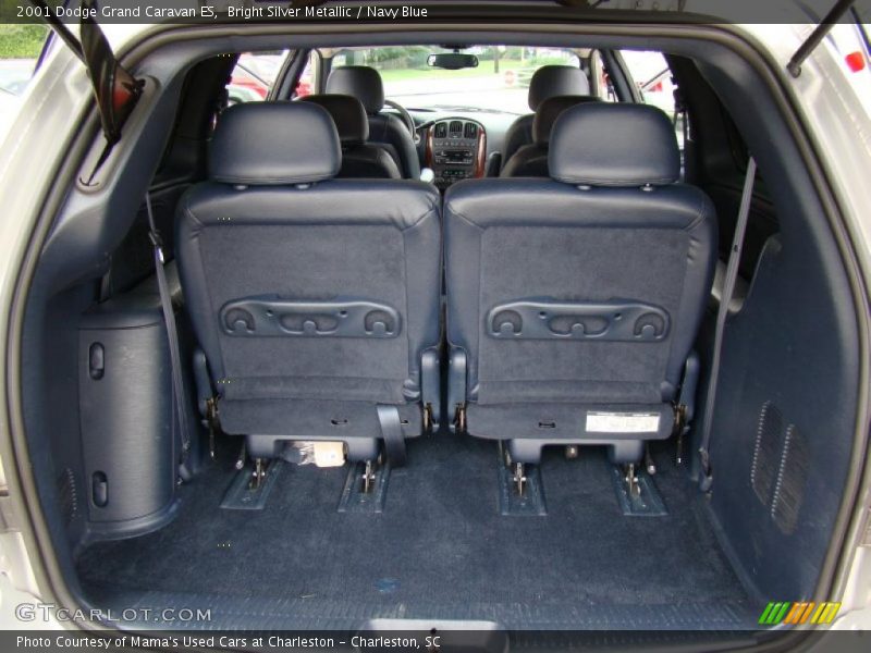 Bright Silver Metallic / Navy Blue 2001 Dodge Grand Caravan ES