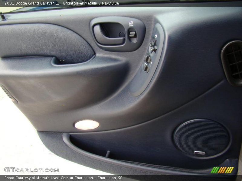 Bright Silver Metallic / Navy Blue 2001 Dodge Grand Caravan ES