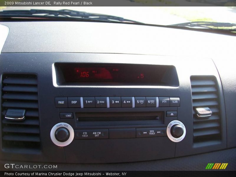 Rally Red Pearl / Black 2009 Mitsubishi Lancer DE