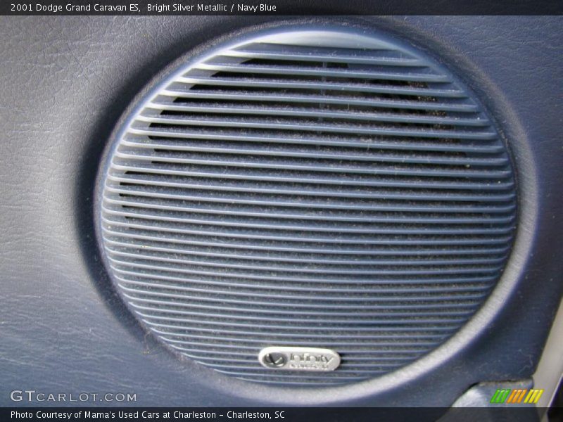 Bright Silver Metallic / Navy Blue 2001 Dodge Grand Caravan ES