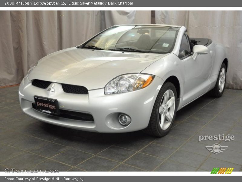 Liquid Silver Metallic / Dark Charcoal 2008 Mitsubishi Eclipse Spyder GS