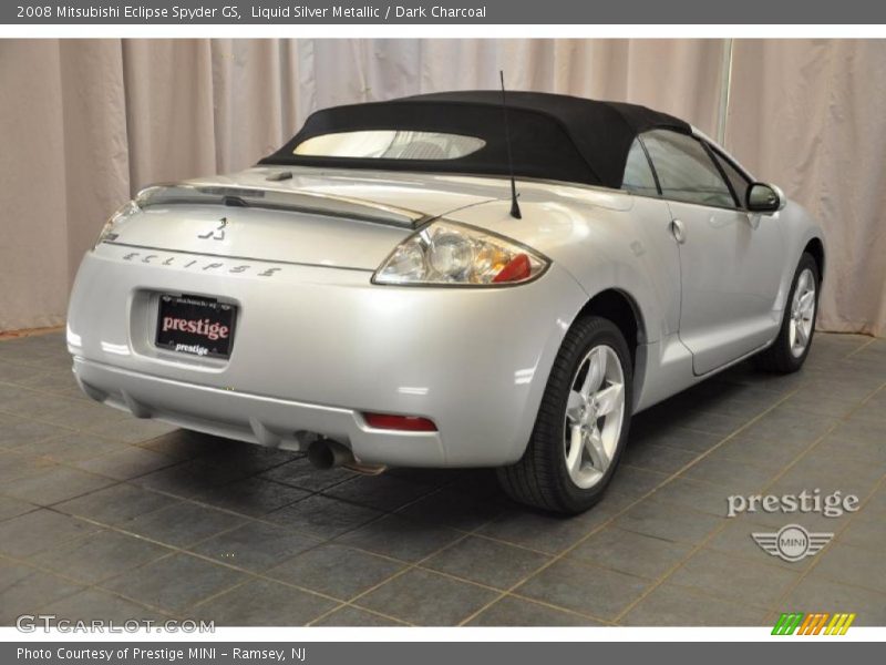 Liquid Silver Metallic / Dark Charcoal 2008 Mitsubishi Eclipse Spyder GS