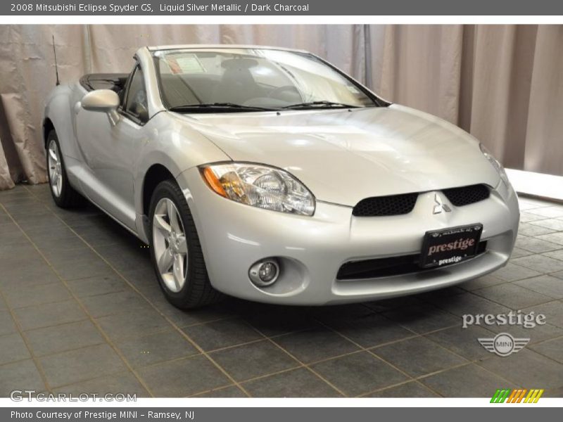 Liquid Silver Metallic / Dark Charcoal 2008 Mitsubishi Eclipse Spyder GS