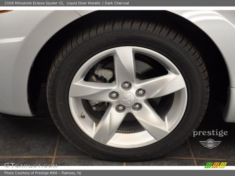 Liquid Silver Metallic / Dark Charcoal 2008 Mitsubishi Eclipse Spyder GS