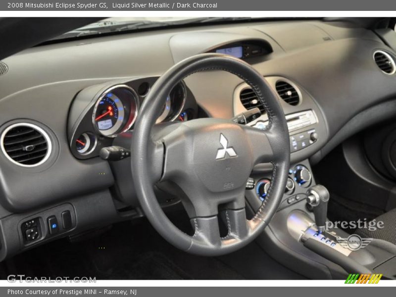 Liquid Silver Metallic / Dark Charcoal 2008 Mitsubishi Eclipse Spyder GS