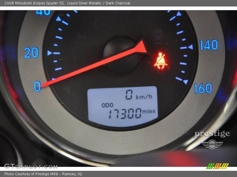 Liquid Silver Metallic / Dark Charcoal 2008 Mitsubishi Eclipse Spyder GS