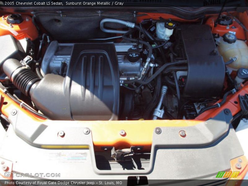 Sunburst Orange Metallic / Gray 2005 Chevrolet Cobalt LS Sedan