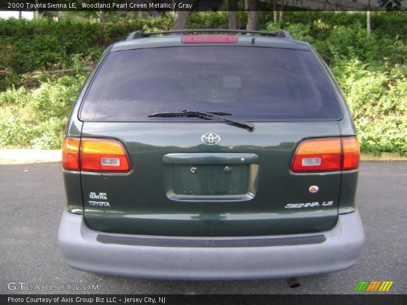 Woodland Pearl Green Metallic / Gray 2000 Toyota Sienna LE