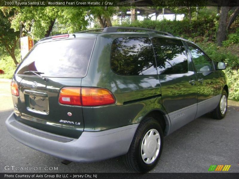 Woodland Pearl Green Metallic / Gray 2000 Toyota Sienna LE