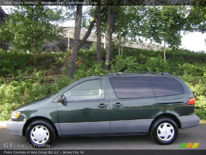 Woodland Pearl Green Metallic / Gray 2000 Toyota Sienna LE