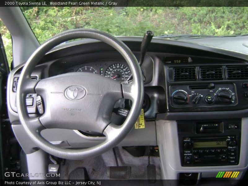 Woodland Pearl Green Metallic / Gray 2000 Toyota Sienna LE
