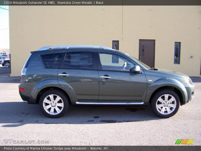 Manitoba Green Metallic / Black 2009 Mitsubishi Outlander SE 4WD