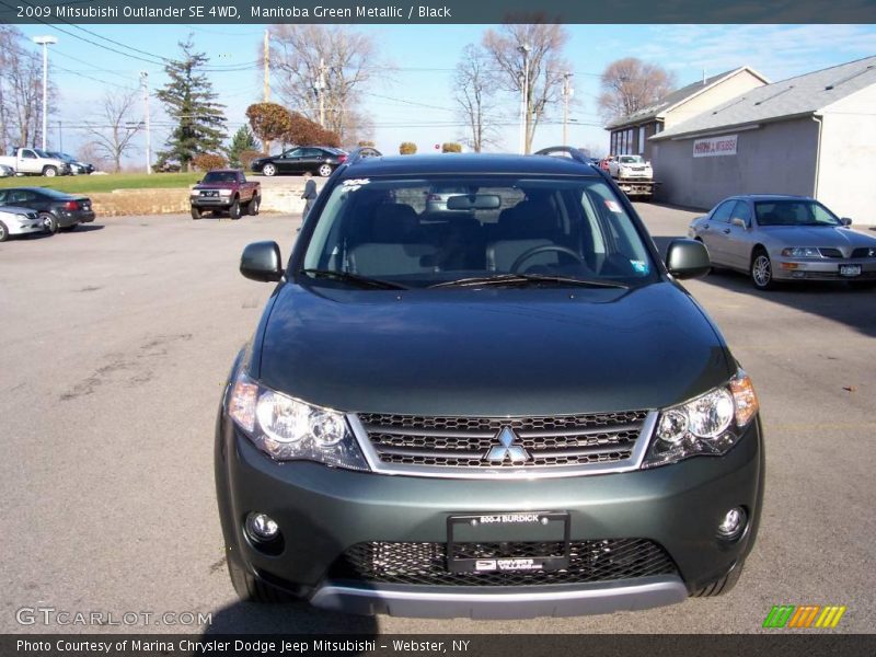 Manitoba Green Metallic / Black 2009 Mitsubishi Outlander SE 4WD
