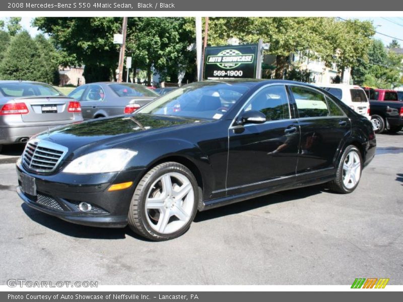 Black / Black 2008 Mercedes-Benz S 550 4Matic Sedan