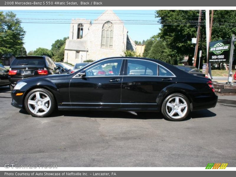 Black / Black 2008 Mercedes-Benz S 550 4Matic Sedan