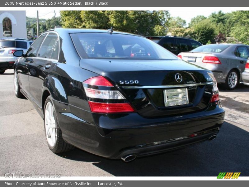 Black / Black 2008 Mercedes-Benz S 550 4Matic Sedan