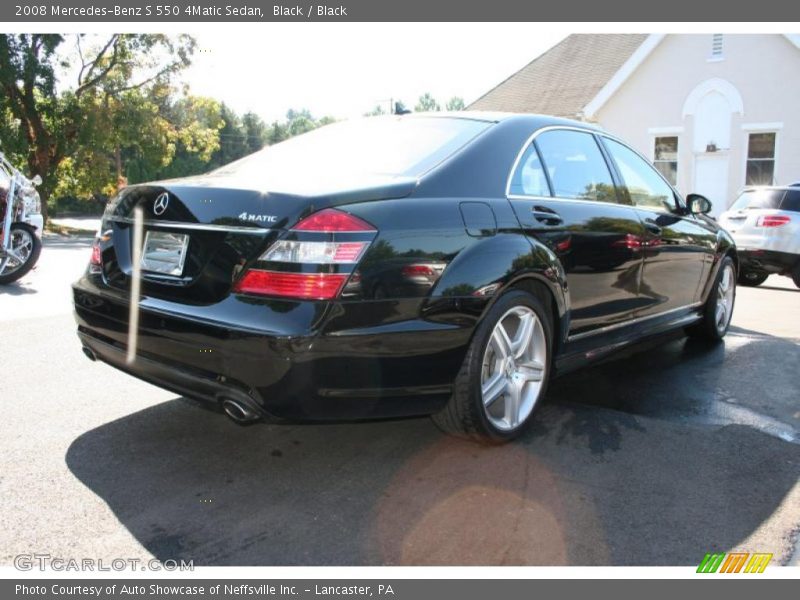 Black / Black 2008 Mercedes-Benz S 550 4Matic Sedan
