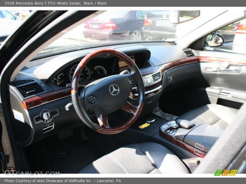 Black / Black 2008 Mercedes-Benz S 550 4Matic Sedan
