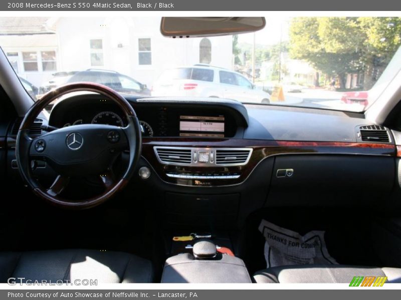 Black / Black 2008 Mercedes-Benz S 550 4Matic Sedan