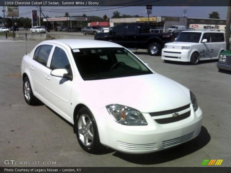 Summit White / Ebony 2009 Chevrolet Cobalt LT Sedan