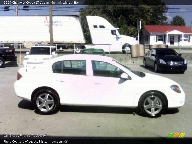 Summit White / Ebony 2009 Chevrolet Cobalt LT Sedan