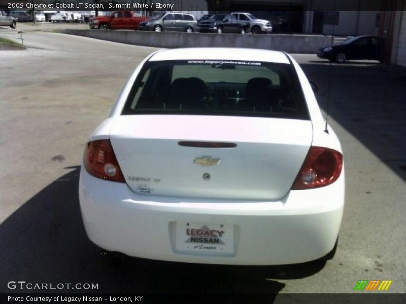 Summit White / Ebony 2009 Chevrolet Cobalt LT Sedan