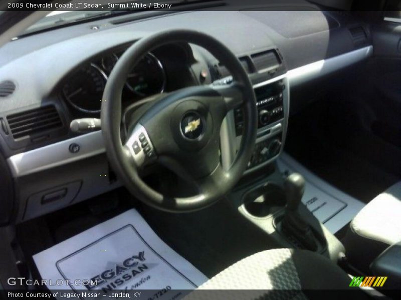 Summit White / Ebony 2009 Chevrolet Cobalt LT Sedan