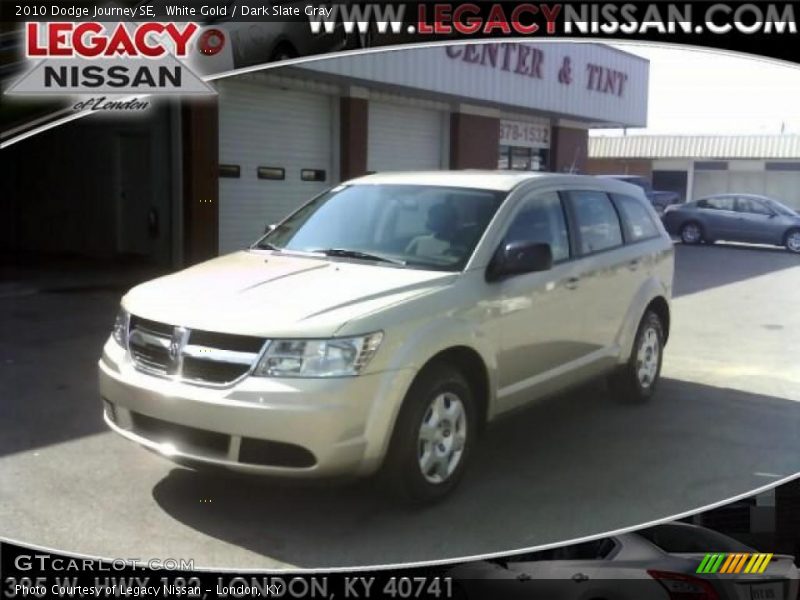 White Gold / Dark Slate Gray 2010 Dodge Journey SE