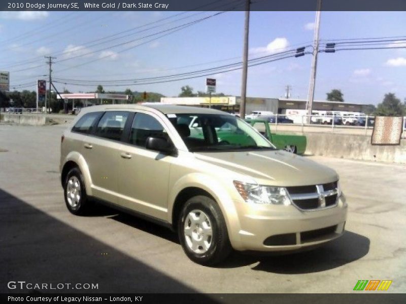 White Gold / Dark Slate Gray 2010 Dodge Journey SE