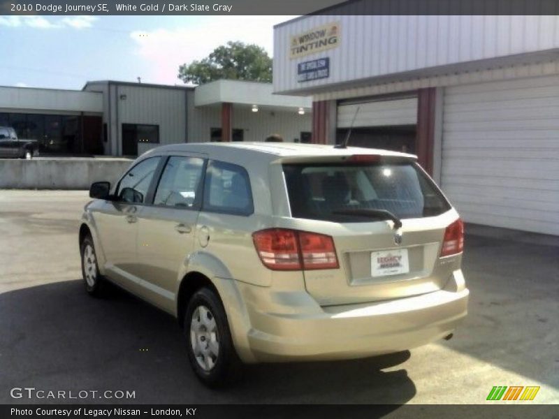 White Gold / Dark Slate Gray 2010 Dodge Journey SE