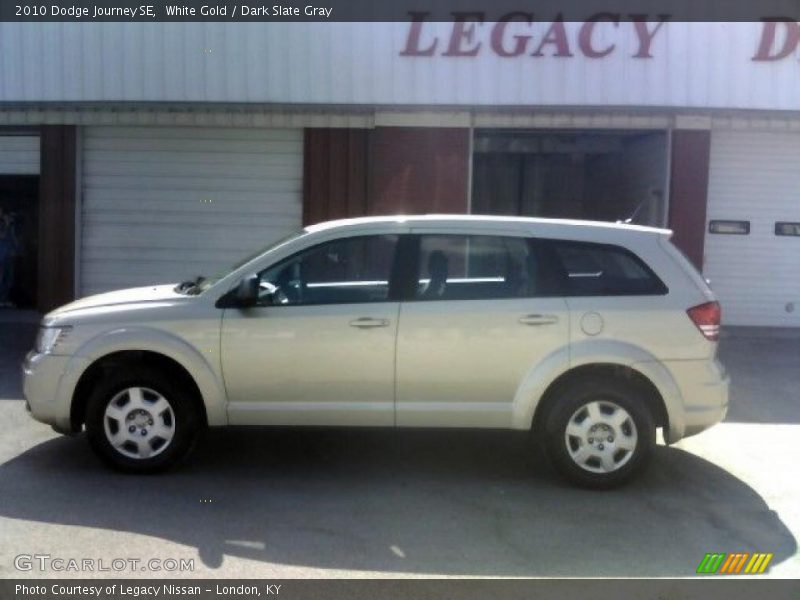 White Gold / Dark Slate Gray 2010 Dodge Journey SE