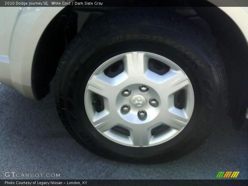 White Gold / Dark Slate Gray 2010 Dodge Journey SE