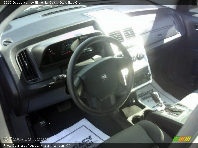 White Gold / Dark Slate Gray 2010 Dodge Journey SE