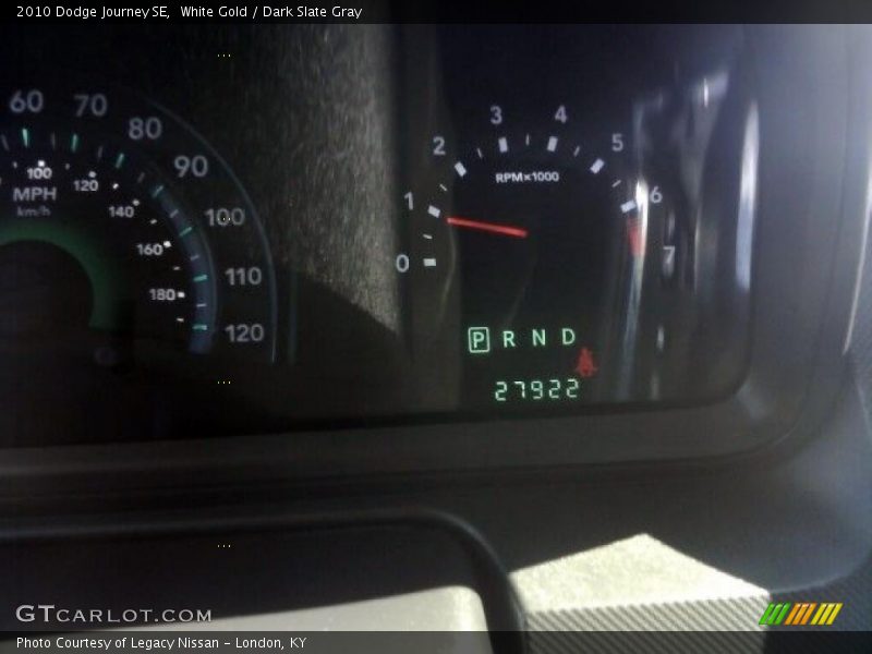 White Gold / Dark Slate Gray 2010 Dodge Journey SE