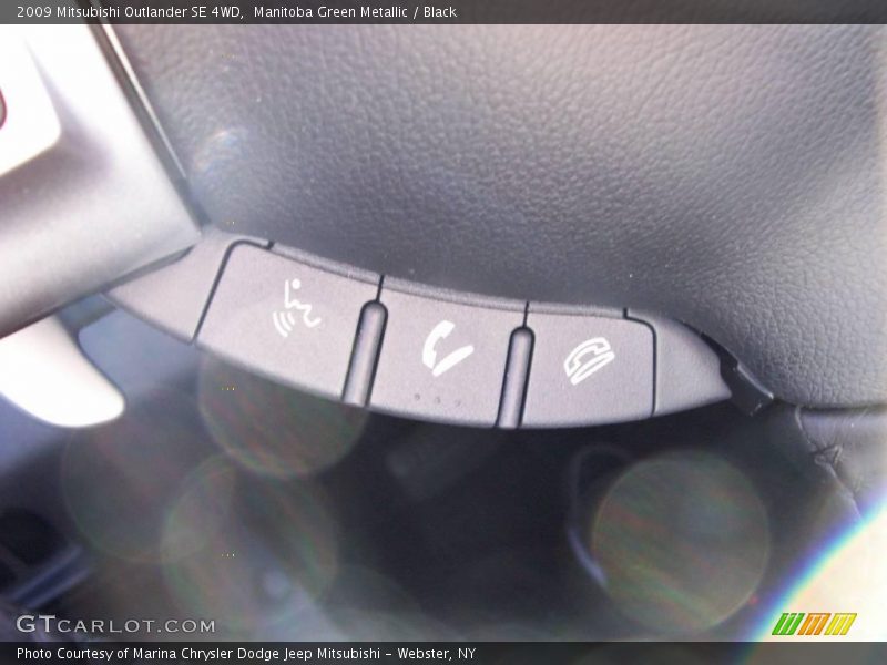 Manitoba Green Metallic / Black 2009 Mitsubishi Outlander SE 4WD