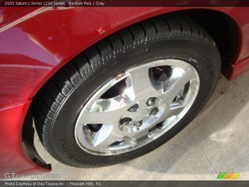 Medium Red / Gray 2003 Saturn L Series L200 Sedan