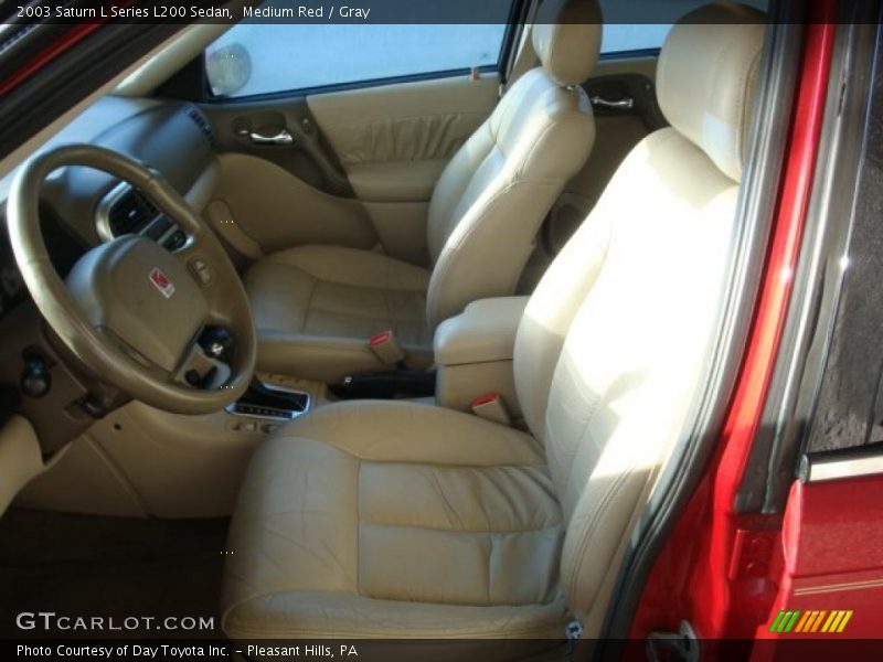 Medium Red / Gray 2003 Saturn L Series L200 Sedan