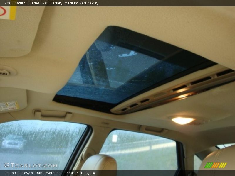 Medium Red / Gray 2003 Saturn L Series L200 Sedan