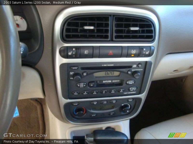 Medium Red / Gray 2003 Saturn L Series L200 Sedan