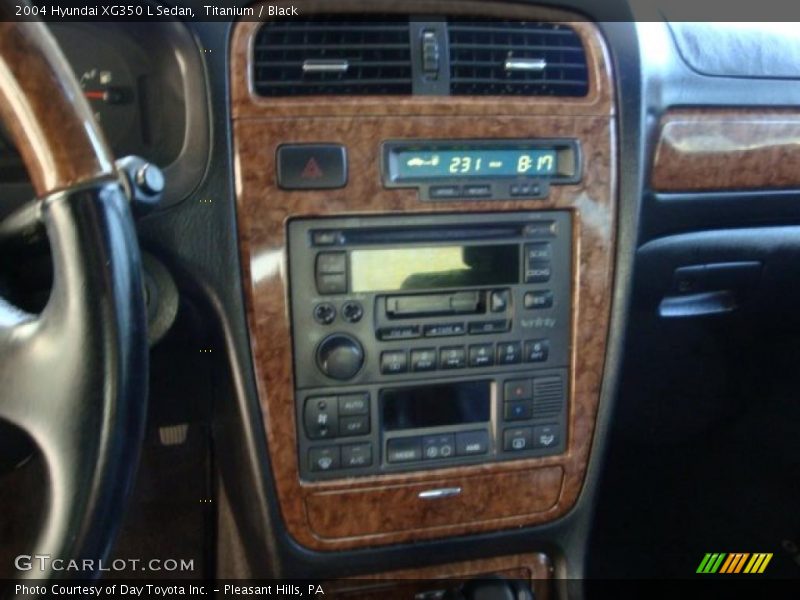 Titanium / Black 2004 Hyundai XG350 L Sedan