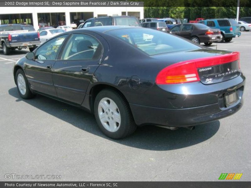 Deep Sapphire Blue Pearlcoat / Dark Slate Gray 2002 Dodge Intrepid SE