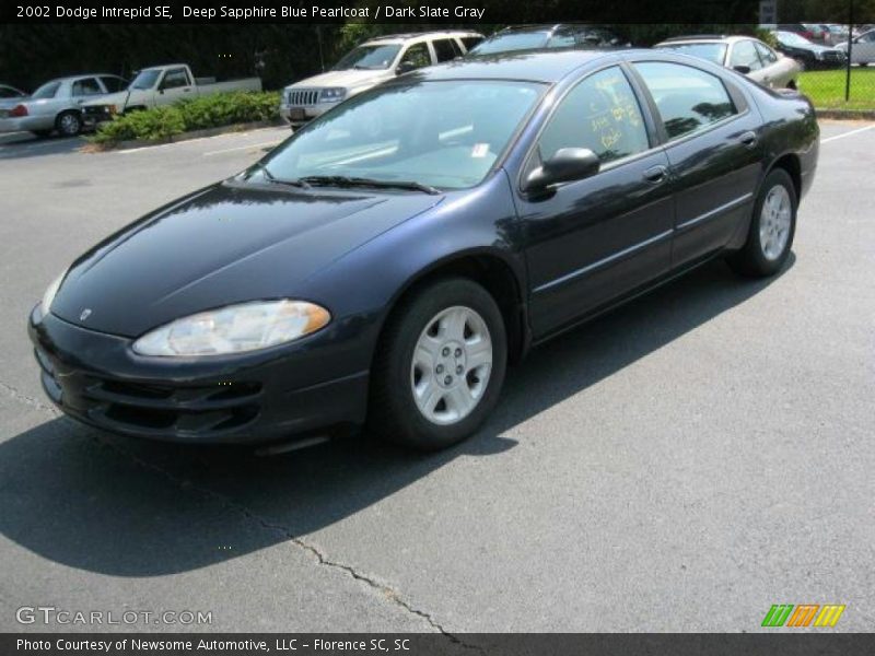 Deep Sapphire Blue Pearlcoat / Dark Slate Gray 2002 Dodge Intrepid SE