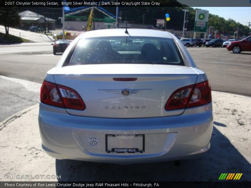 Bright Silver Metallic / Dark Slate Gray/Light Slate Gray 2007 Chrysler Sebring Sedan