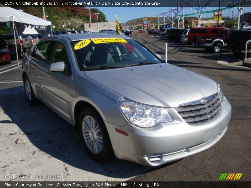 Bright Silver Metallic / Dark Slate Gray/Light Slate Gray 2007 Chrysler Sebring Sedan