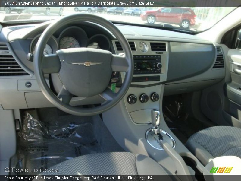 Bright Silver Metallic / Dark Slate Gray/Light Slate Gray 2007 Chrysler Sebring Sedan