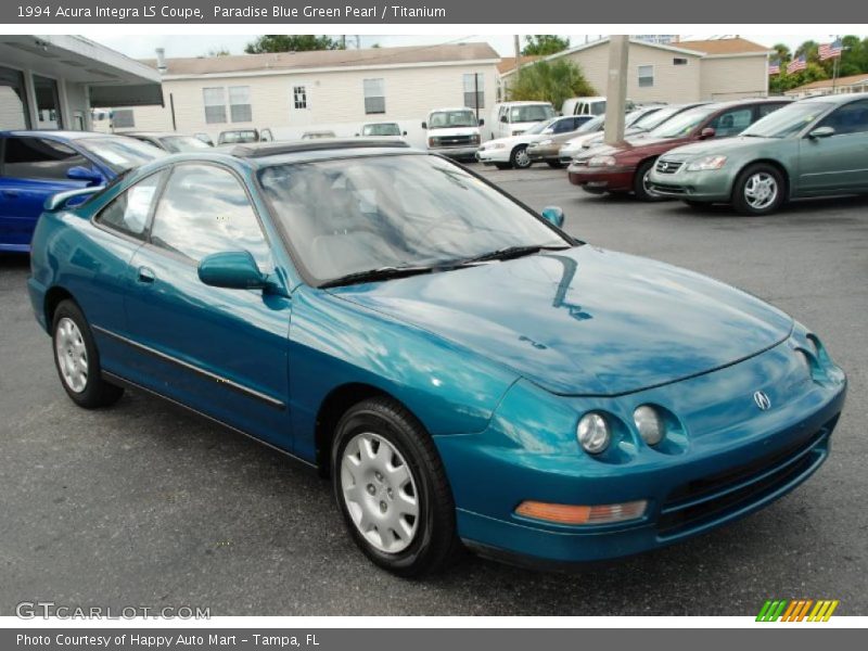 Paradise Blue Green Pearl / Titanium 1994 Acura Integra LS Coupe